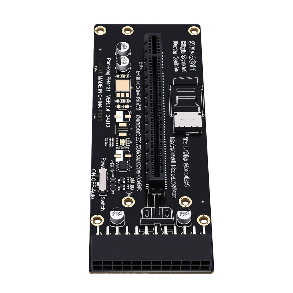 PCIe4.0 X16 Adapter Support for Oculink PCI Express 4.0 X16 External Graphics Card Expansion Adapter for Desktop Laptop