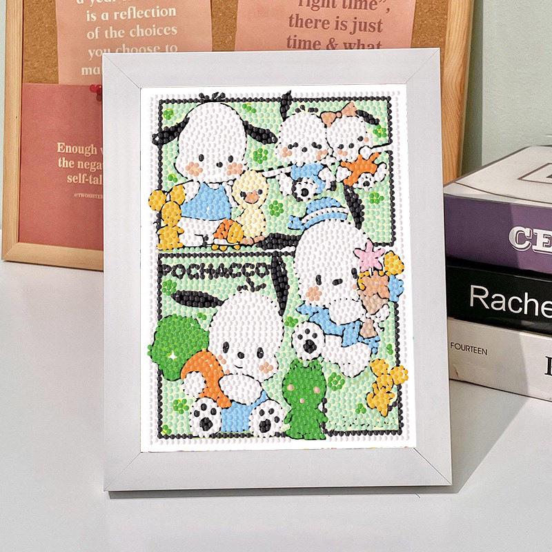 Kit de Peinture Diamant 5D Sanrio Encadré – Jouet Éducatif pour Enfants
