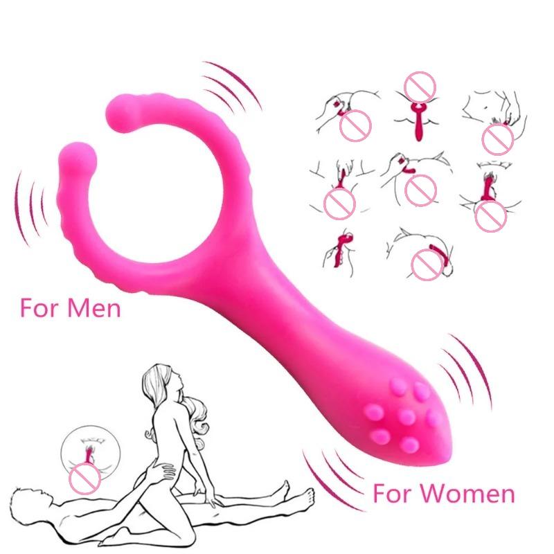 Dual-Pleasure Penis Ring Vibrator – Clitoris Stimulator & G-Spot Massager for Couples | Delay Ejaculation & Enhance Orgasms