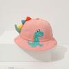 Cartoon Dinosaur Children Fisherman Hat Wide Brim Baby Sun Cap Fashion Kids Bucket Hat  Beach