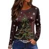 Womens's Fashion Casual Halloween Print V-neck Mid Length Pocket 3/4 Sleeve Top
