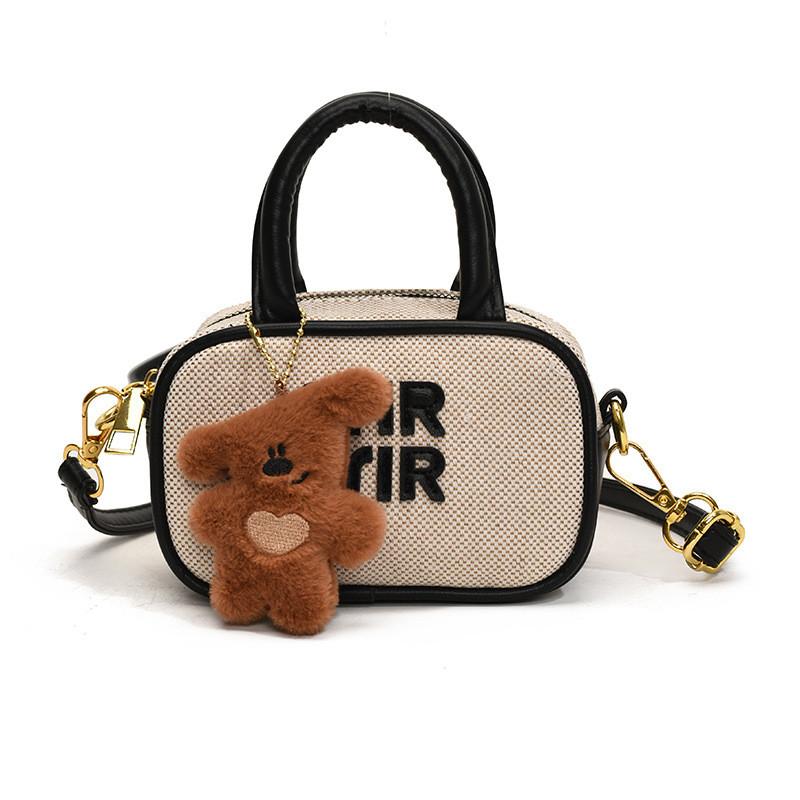 Childrens Lightweight Breathable Tote Bag With Modern Plaid Design For Use Daily