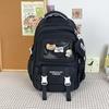 Spring New Student Backpack Japanese Solid Color Small Fresh Junior and Senior High School Student Bag Large Capacity Backpack.