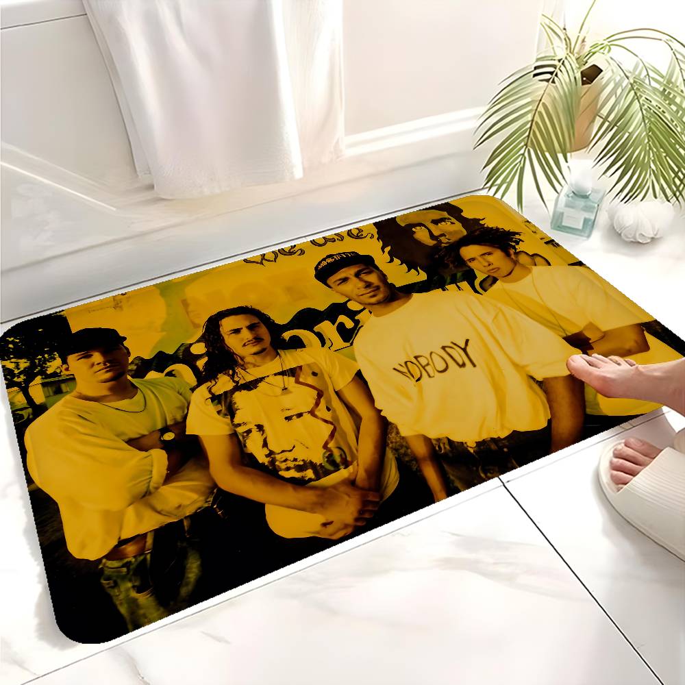 Rap Metal Band Rage Against the Machine Entrance Door Mat Washable Non-Slip Living Room Sofa Chairs Area Mat Welcome Doormat