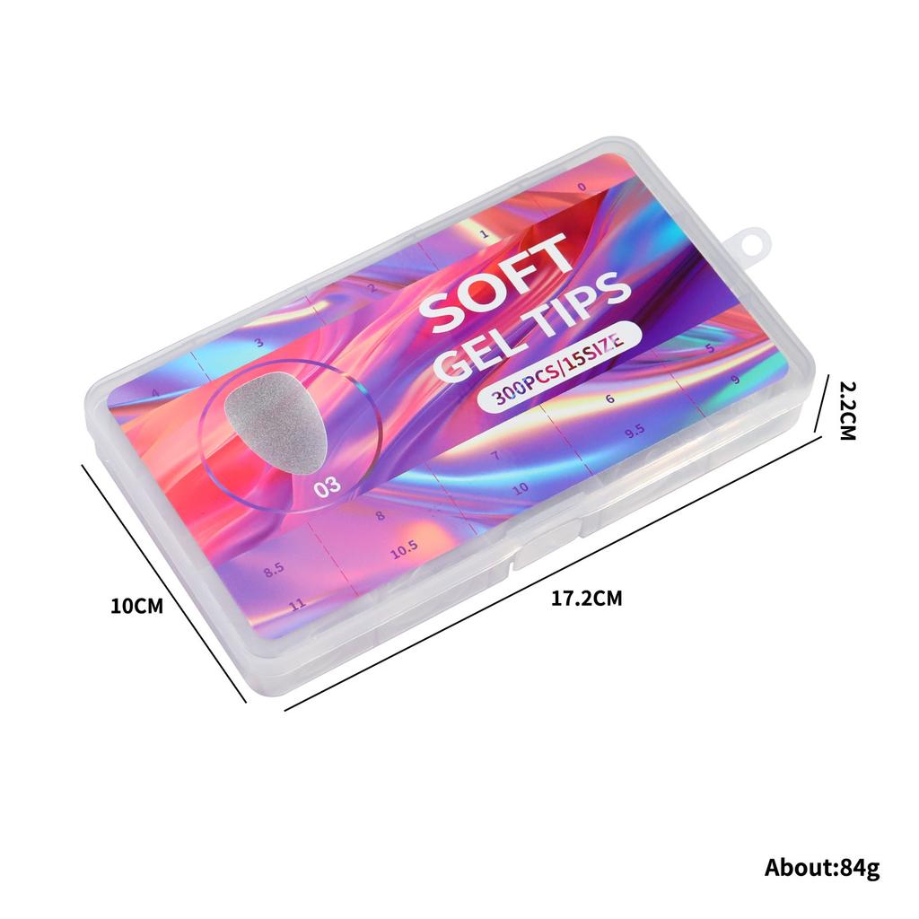 New 300pcs Matte Fake Nails NO Polishing Press On False Nails Medium Short Design High Matt Soft Gel Nail Tips for Extension