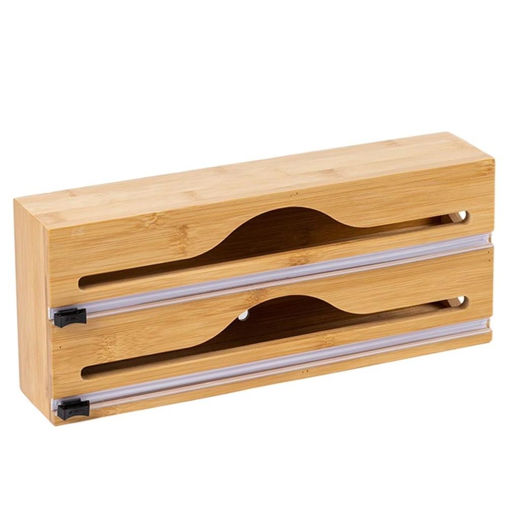 Multi-Layer Organizer Wrap Dispenser Refillable Compartment Foil Dispenser  Kitchen Organization