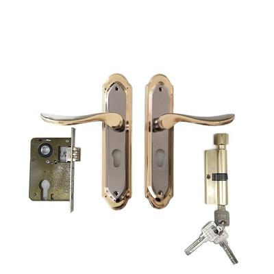 European Style Bedroom Interior Door Lock Easy Install Universal Door Handle Lock Set Vintage Anti-Theft Gate Lock Security Lock