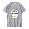 Mayonnaise Halloween  Costume Family Matching Ketchup T Shirt vintage Washed fashion streetwear homme Slightly