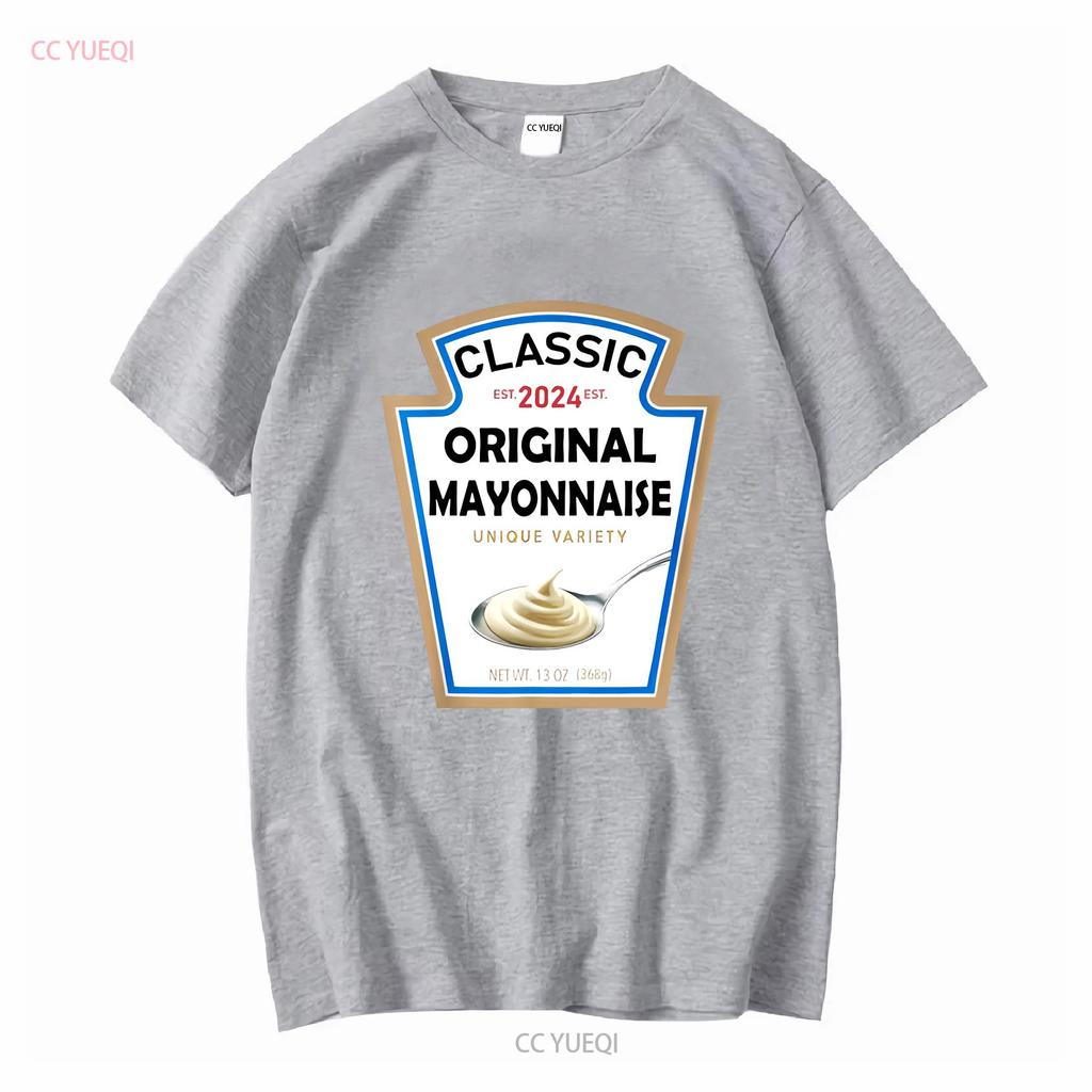 Mayonnaise Halloween Costume Family Matching Ketchup T Shirt vintage Washed fashion streetwear homme Slightly