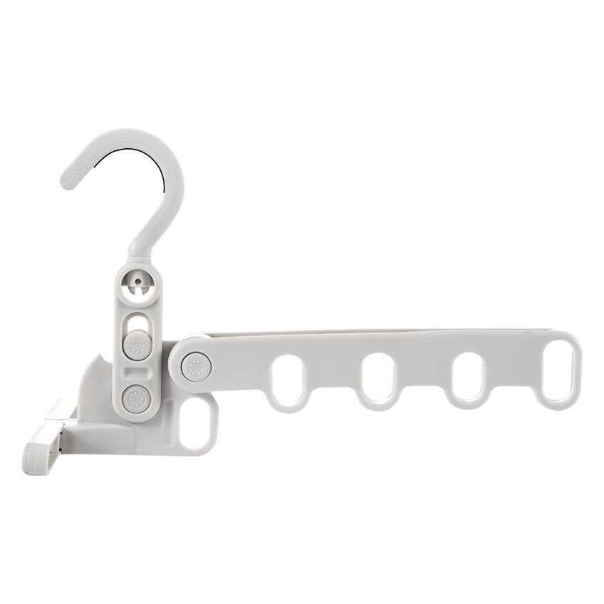 Compact Five-Hole Wall-Mounted Folding Clothes Dryer, Indoor and Portable Hanger for Travel.
