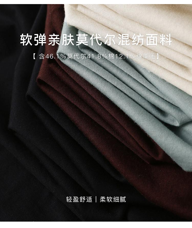 Modal cotton round neck short sleeved T-shirt for women in 2026 spring fashion, loose and versatile, solid color casual top