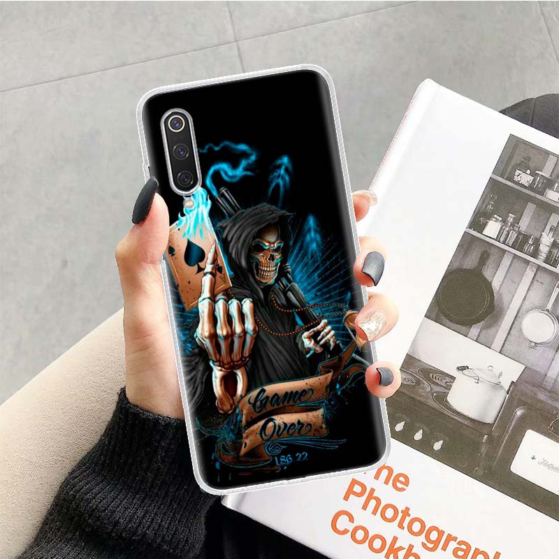 Skull Skeleton Grim Reaper Phone Case For Xiaomi Redmi Note 13 14 15 Pro Plus 12S 12 14S 11S 11E 10 10S 11 11T 5G 4G Cover Coque