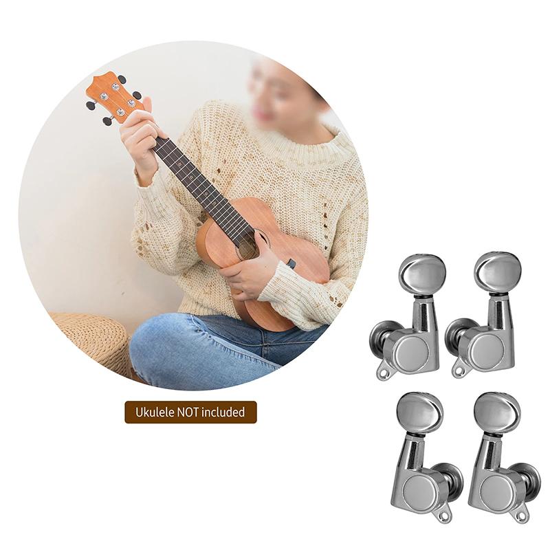 4 Adet Ukulele Akort Mandalı Uke Düğmeleri Akort Aletleri Akort Anahtarı 4 Telli Ukulele Halk Gitarı Kendin Yap Yapım Onarım Parçaları İçin