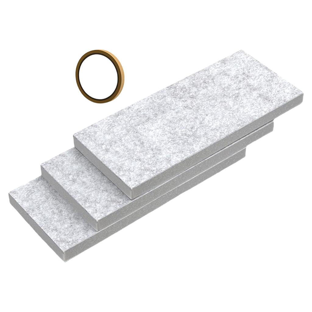 Pack of 3 Air Conditioning Window Insulation Foam Boards with Adhesive for Air Conditioning Sealing Set Noise Reduction