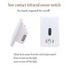 Touchless Infrared Wall Switch Non Contact Hygienic Tempered Glass AC 100 240V 50 60Hz 10A Dual Status Lights L N Wiring