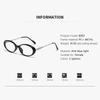 Light-sensitive Color-changing Elliptical Anti-blue Light Fashionable Thick-edge Small-frame Near-sighted Glasses