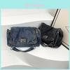 Denim Casual Shoulder Bag For Women With Chain Strap And Large Capacity For Daily Use