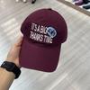 Street embroidery alphabet baseball cap men's and women's sun hat versatile soft top shows the face small cap tide