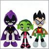 For Kids Birthday Gifts Cartoon Robin Stuffed Toy Anime Teen Titans Plush Dolls Raven Beast Boy Peluche Juguetes