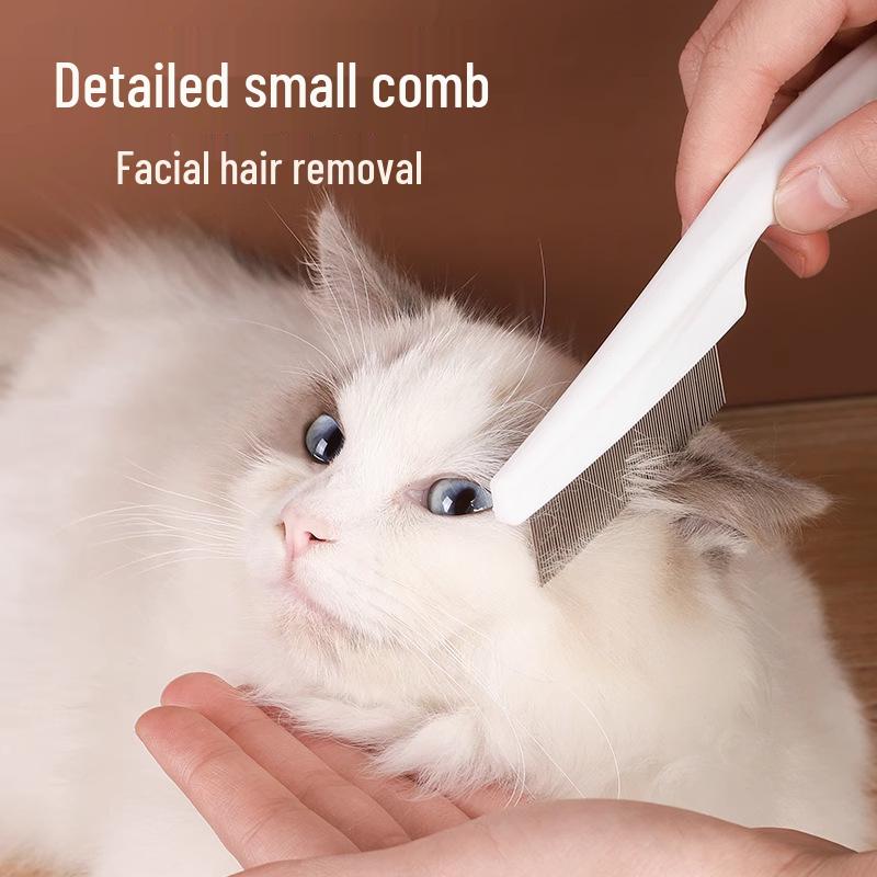Cat and Dog Fine-Tooth Flea Comb - Steel Grooming Tool with Free Shipping