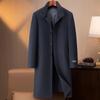 FAPAI Men's 100% Merino Wool Coat with Detachable Down Liner