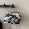 Seidenstickerei Patchwork Natial Style Umhängetaschen Fashi Verschluss Einfache Damen Handtaschen 2026 Süße Taschen für Damen
