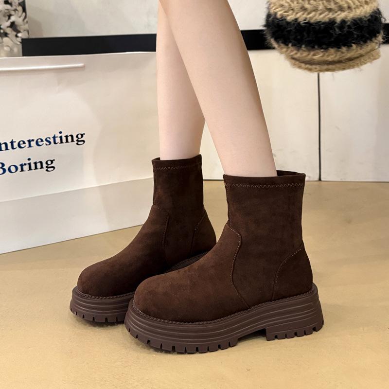 

Женская мода универсальные с квадратным носком мягкие эластичные комфортные ботильоны амортизация противоскользящие повседневные спортивные ботинки Мартин короткие ботинки 40 коричневый