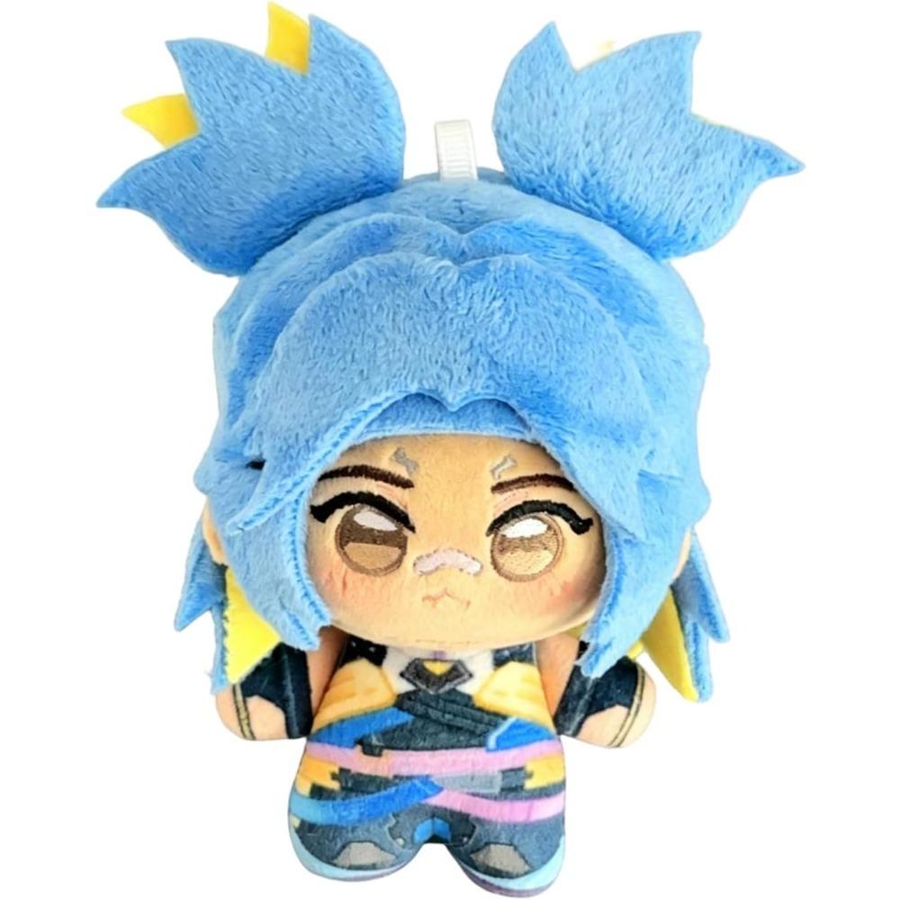 New 10cm Valorant Jett Plush Toys,Valorant Merch Valorant Plush Cute Character Plush Collectible Figurines Gift for Fans белый