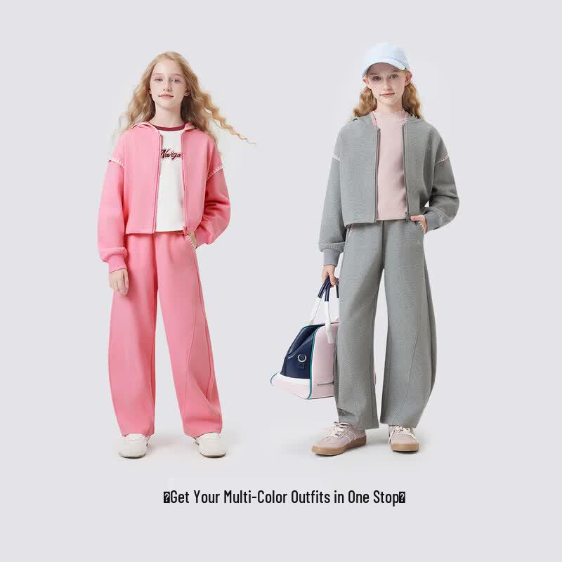Navigare Girls' Sporty Straight-Leg Pants