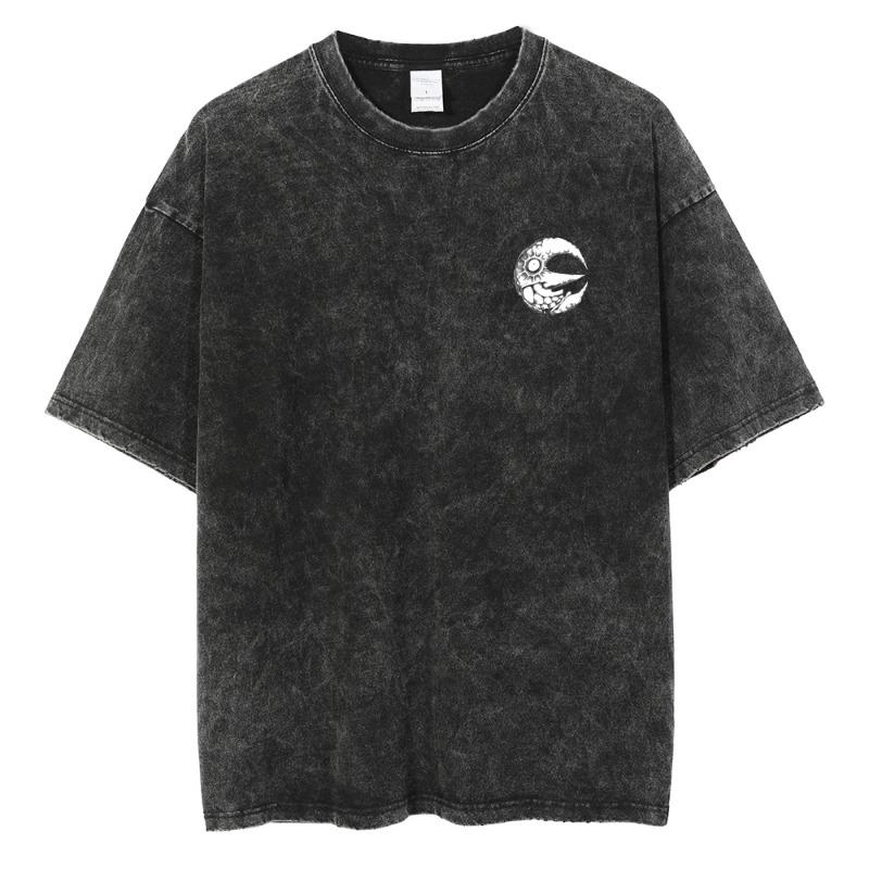 Soul Eater Manga T Shirt Death the Kid Print Tshirt Vintage Washed Streetwear Women Clothes Oversized Cotton Tee Shirt