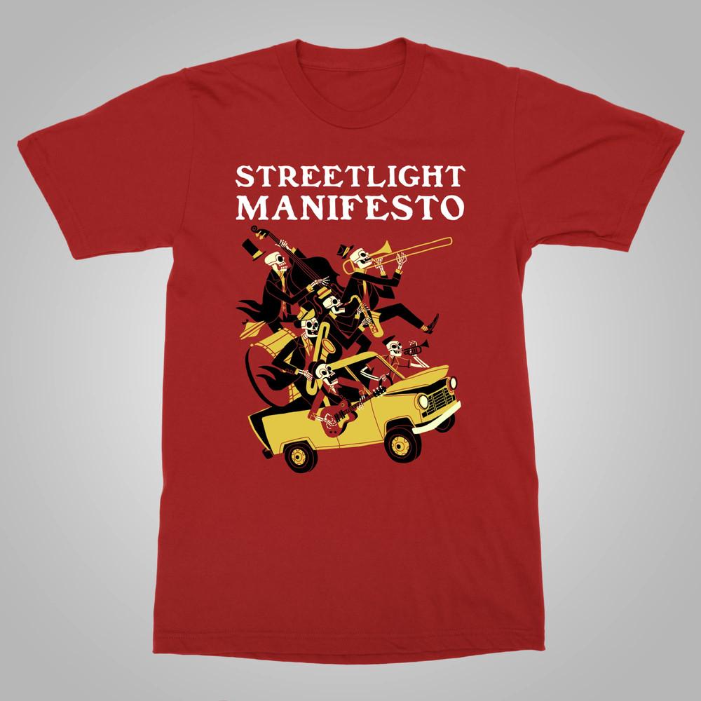 Streetlight Manifesto Skeleton Band Red T Shirt All Size S5XL KK351 Unisex T-Shirt XL
