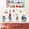Kreative Cartoon Tier Wandaufkleber für Wohnzimmer Schlafzimmer Kinderzimmer Dekor Abnehmbare selbstklebende Wandkunst