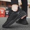 Men's Black Mesh Sports Shoes - Breathable & Trendy for Summer Work & Leisure