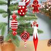 Lollipop Ornament Easy To Hang Christmas Ball Ornaments Holiday Hanging Decor Unique Candy Cane Pendant For New Year Celebration