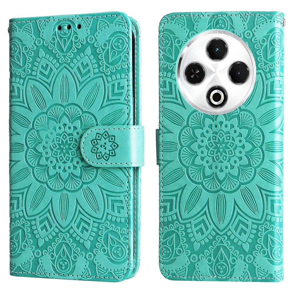 Für TECNO Spark 30 4G Hülle Sonnenblumen-Prägung Leder Brieftasche Handyhülle