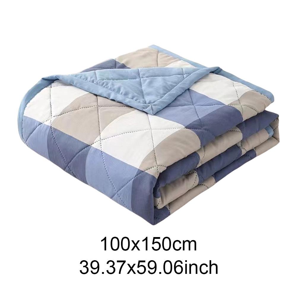 Summer Blanket Lightweight Air Conditioning Single Bed Blanket Soft Warm Thin Bed Sheet Sofa Cover Artificial Fur Plaid Blanket