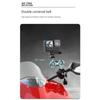 Alloy Metal Motorcycle Camera Holder Handlebar Bicycle Tripod Mount Bike Bracket for GoPro 12 DJI Insta Phone Camera Accessories