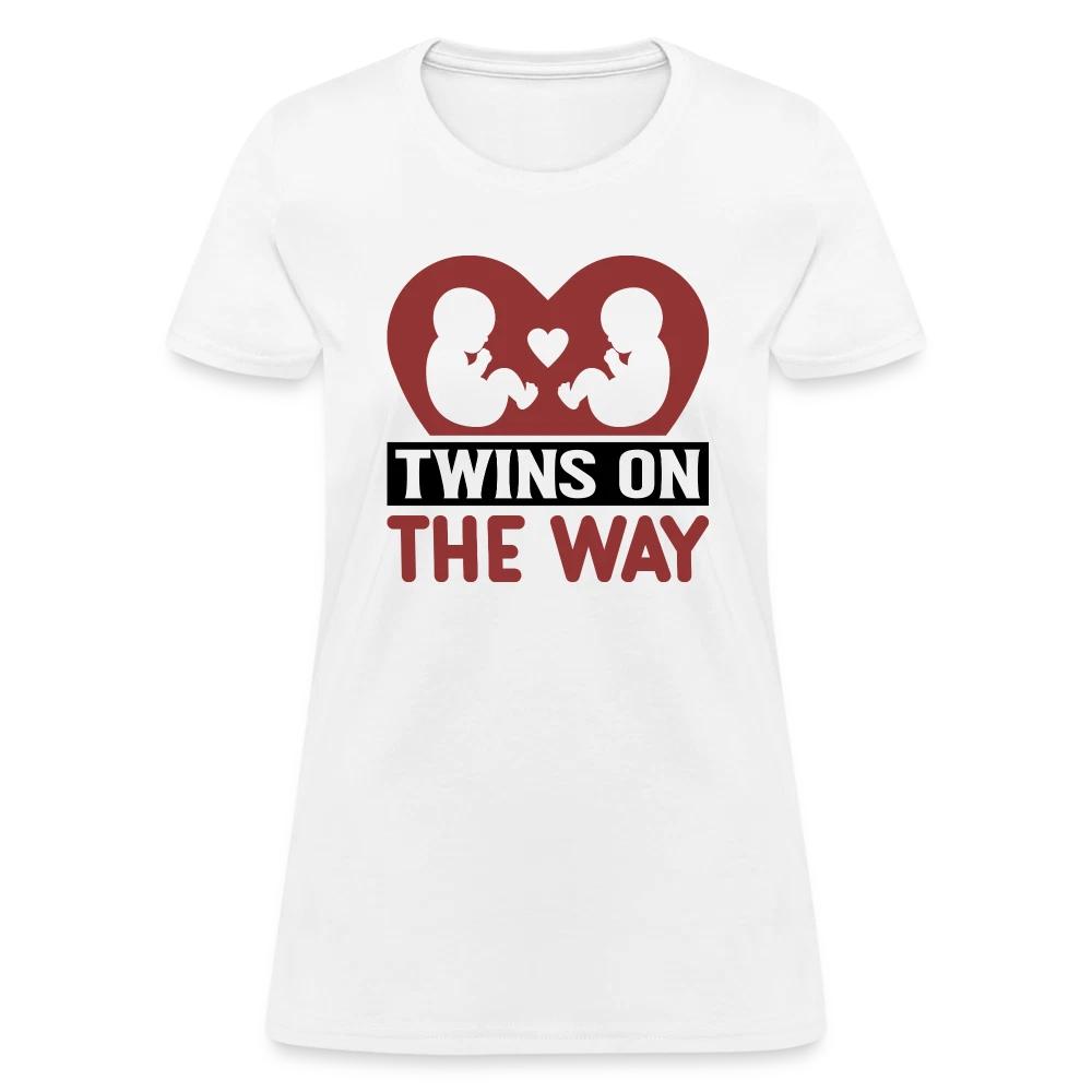 Twins on the Way Women s Contoured 100% Cotton T-shirt Mens Tees Top S