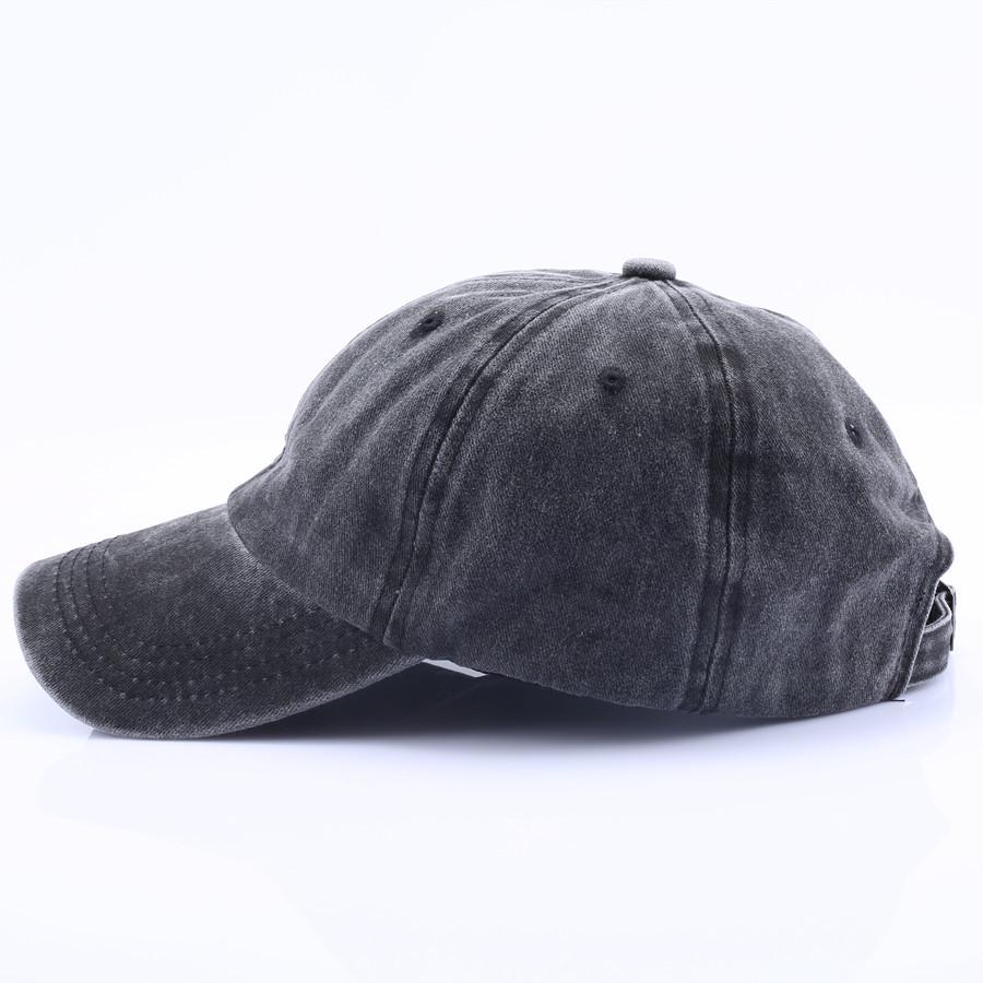 Retro Distressed Washed Unisex Baseball Cap - Soft Brim Sun Protection Hat