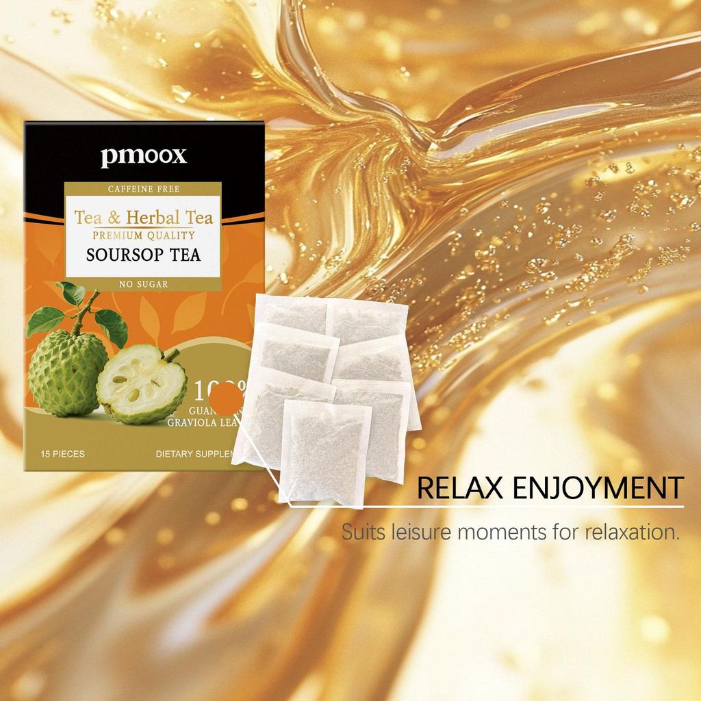Natural Soursop Leaf Tea Bags, Individually Packaged, Daily Wellness & Dietary Support