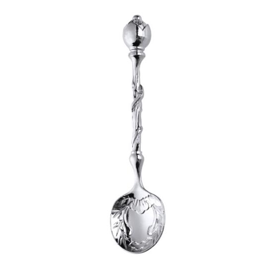 Vintage Stop Cynkowy Łyżeczka do Kawy Bezpieczna w Zmywarce Wielofunkcyjna Rzeźbiona Łyżka do Zupy Ryżu Lodów Deseru Sztućce Artykuły Kuchenne