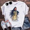 Cool Princess Shortsleeved Trendy Tshirt Unisex Fashion Punk Cartoon Pattern Tshirt Casual Retro Cute AnimeUnisexs