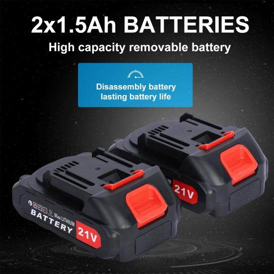 6 Inch Mini Chainsaw Cordless with 2 Battery Mini Electric Chain Saw with Security Lock Handheld Small Chainsaw