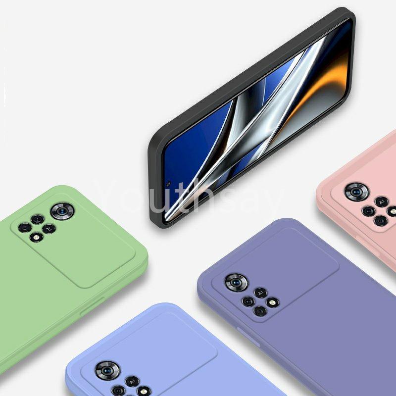 For Poco X4 Pro Case For Poco X5 X4 X3 M4 Pro F5 Pro Cover Funda Shell Liquid Silicone Soft TPU Phone Case Poco M4 Pro X4 GT F4 F3 Redmi Note11 10