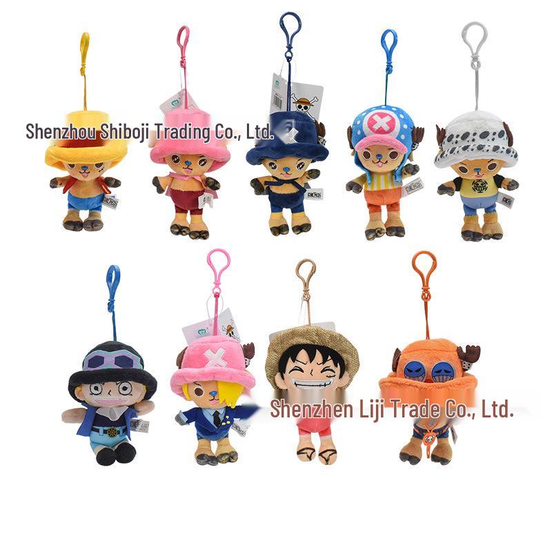 One Piece Luffy, Chopper & Zoro Plush Pendants – Creative Anime Dolls