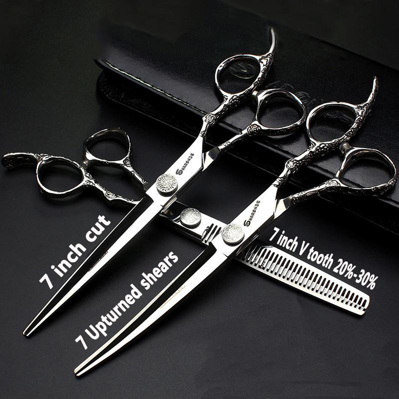 Hairdressing Cutting Scissors Hair Styling Tools 6/6.5/7 inch Salon Scissors Set 440C Barber Shears 10 25 40 50 Thinning Rate