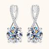 New Fashion Moissanite Stud Earrings: High-End S925 Sterling Silver Jewelry for Girls