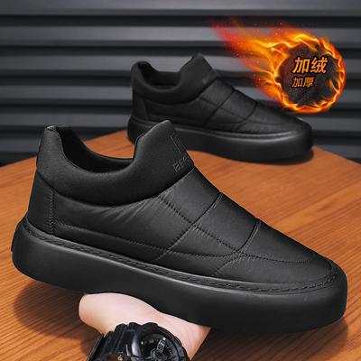 Years the Elderly Low-top Technology Cloth Cotton Shoes Winter Velvet Platform Men's Shoes Warm Sports Board Shoes Snow Boots