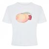 Womens/Ladies Criss Cross Peach Boxy T-Shirt