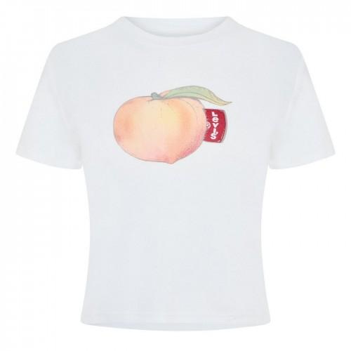 Levis Womens/Ladies Criss Cross Peach Boxy T-Shirt